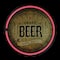 12.5" Neon LED Lighted Beer Bottle Cap Wall Sign